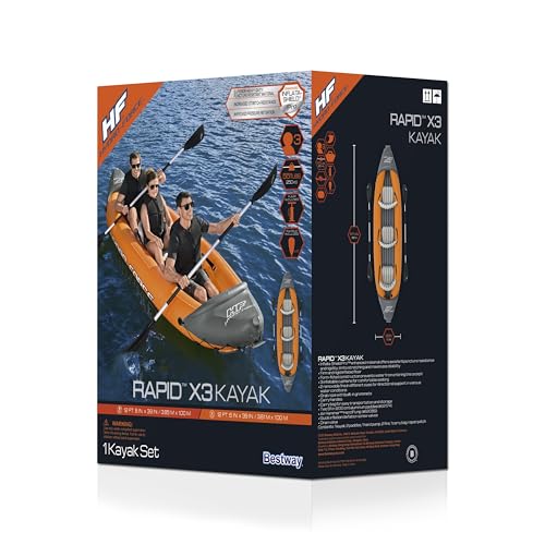 Bestway Hydro-Force Rapid X3 3-Person Inflatable Kayak Set