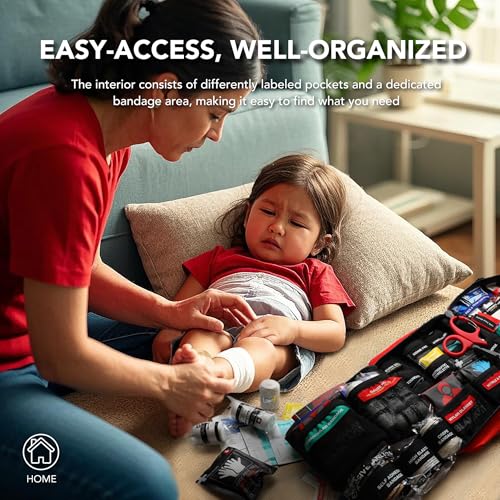 430-Piece Waterproof Compact Emergency First Aid Kit