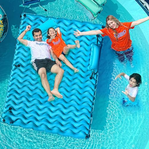 SUNRIO Giant Inflatable Floating Mat for Pool and Lake
