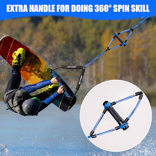 SETYPARY 75FT Four-Section Wakeboard and Water Ski Rope