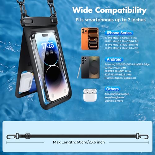 UNBREAKcable 2-Pack IPX8 Waterproof Phone Pouch Set