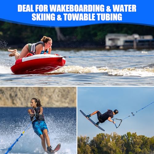 SETYPARY 75FT Four-Section Wakeboard and Water Ski Rope
