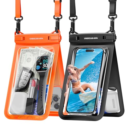 UNBREAKcable 2-Pack IPX8 Waterproof Phone Pouch Set