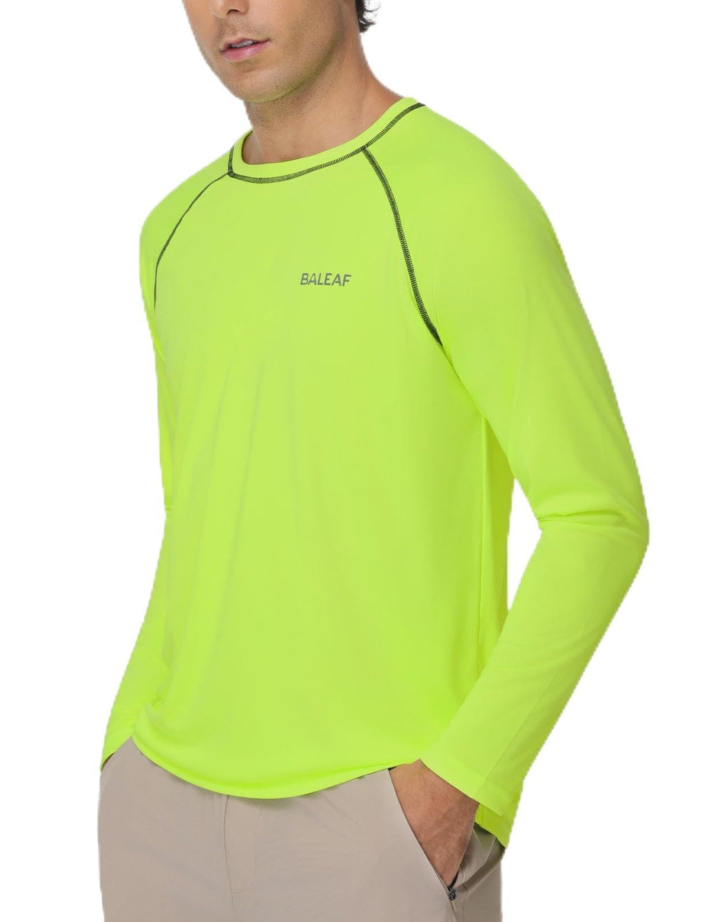BALEAF Men’s UPF 50+ Long-Sleeve Rash Guard Shirt
