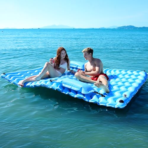 SUNRIO Giant Inflatable Floating Mat for Pool and Lake