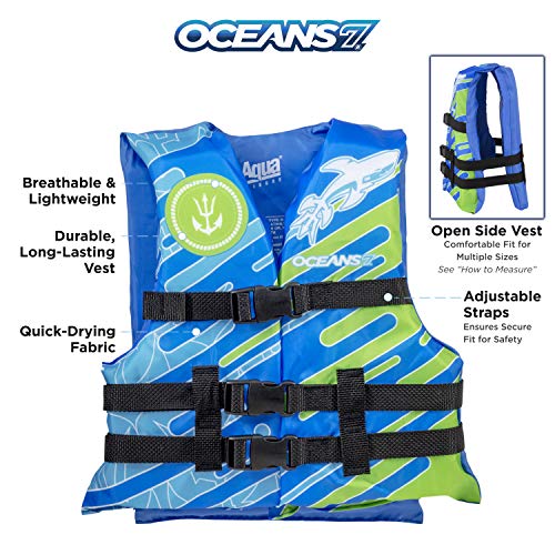 Aqua Oceans 7 Coast Guard-Approved Kids Life Jacket
