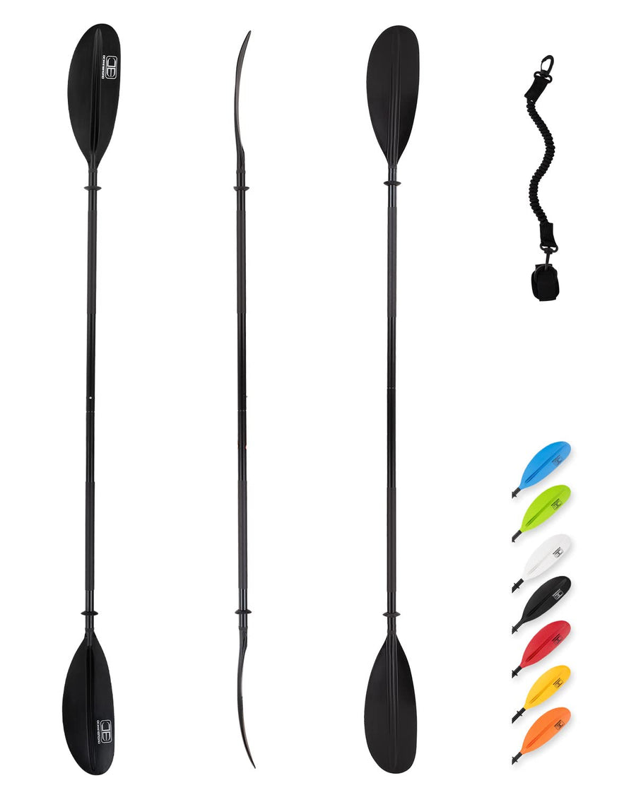 OCEANBROAD Adjustable Alloy Kayak Paddle with Leash