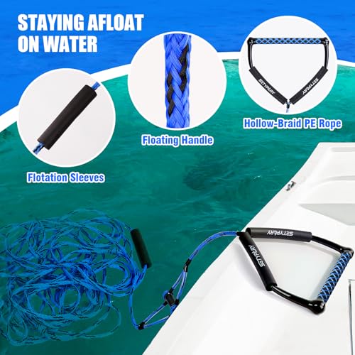 SETYPARY 75FT Four-Section Wakeboard and Water Ski Rope