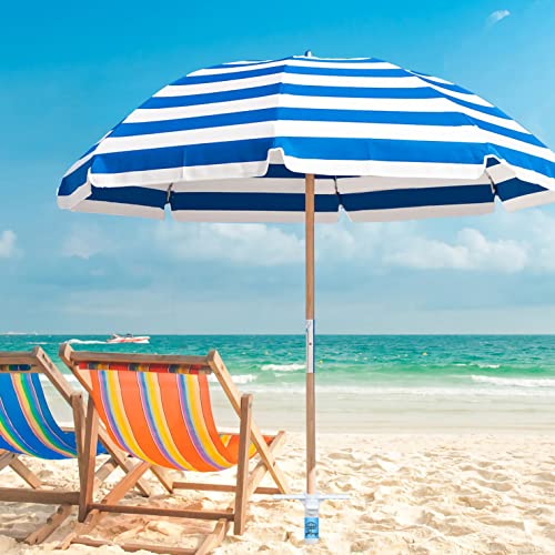 AMMSUN Heavy-Duty Spiral Beach Umbrella Sand Anchor