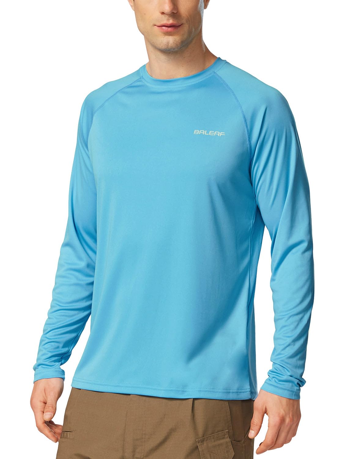 BALEAF Men’s UPF 50+ Long-Sleeve Rash Guard Shirt