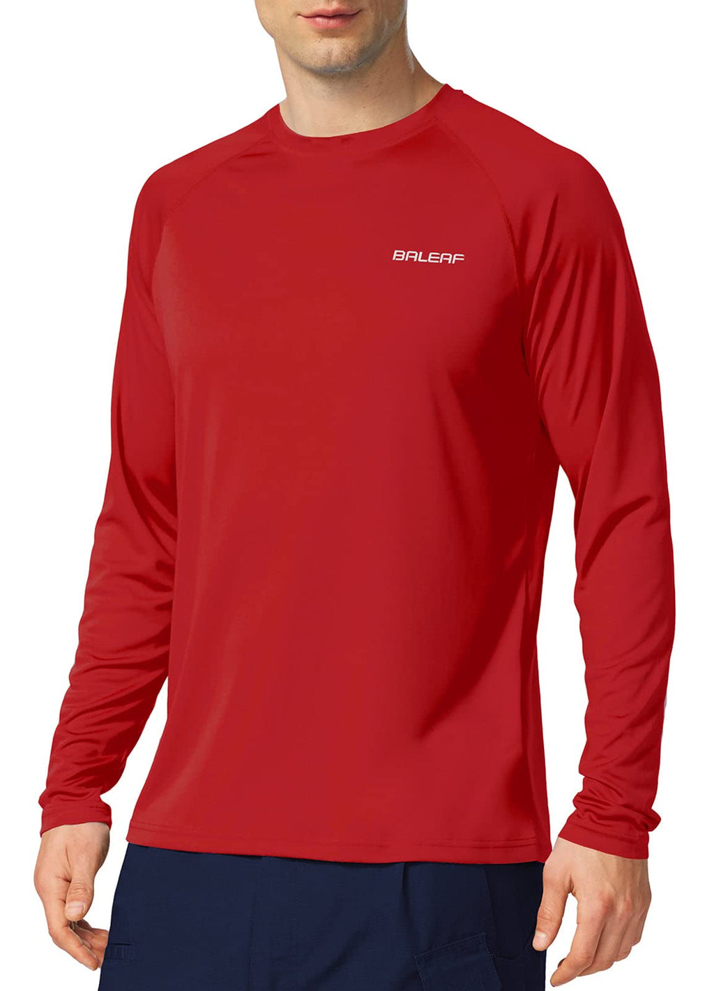 BALEAF Men’s UPF 50+ Long-Sleeve Rash Guard Shirt