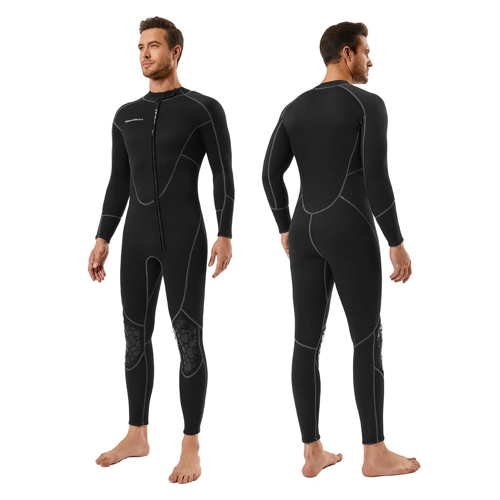 SEASKIN Shorty Wetsuit with Front Zip for Adults