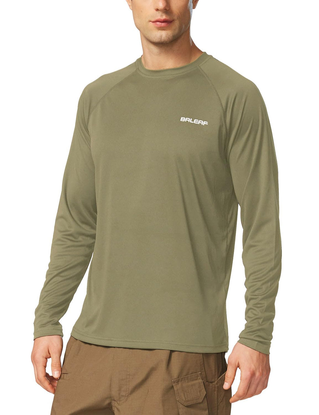 BALEAF Men’s UPF 50+ Long-Sleeve Rash Guard Shirt