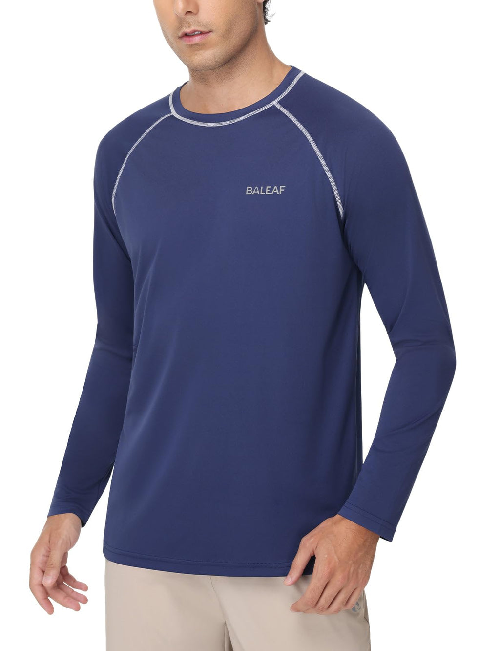 BALEAF Men’s UPF 50+ Long-Sleeve Rash Guard Shirt