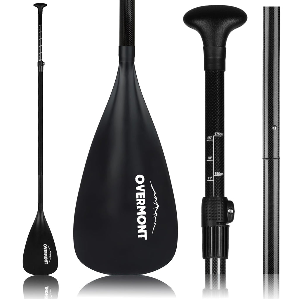 Overmont 69–85-Inch Adjustable Carbon Fiber SUP Paddle