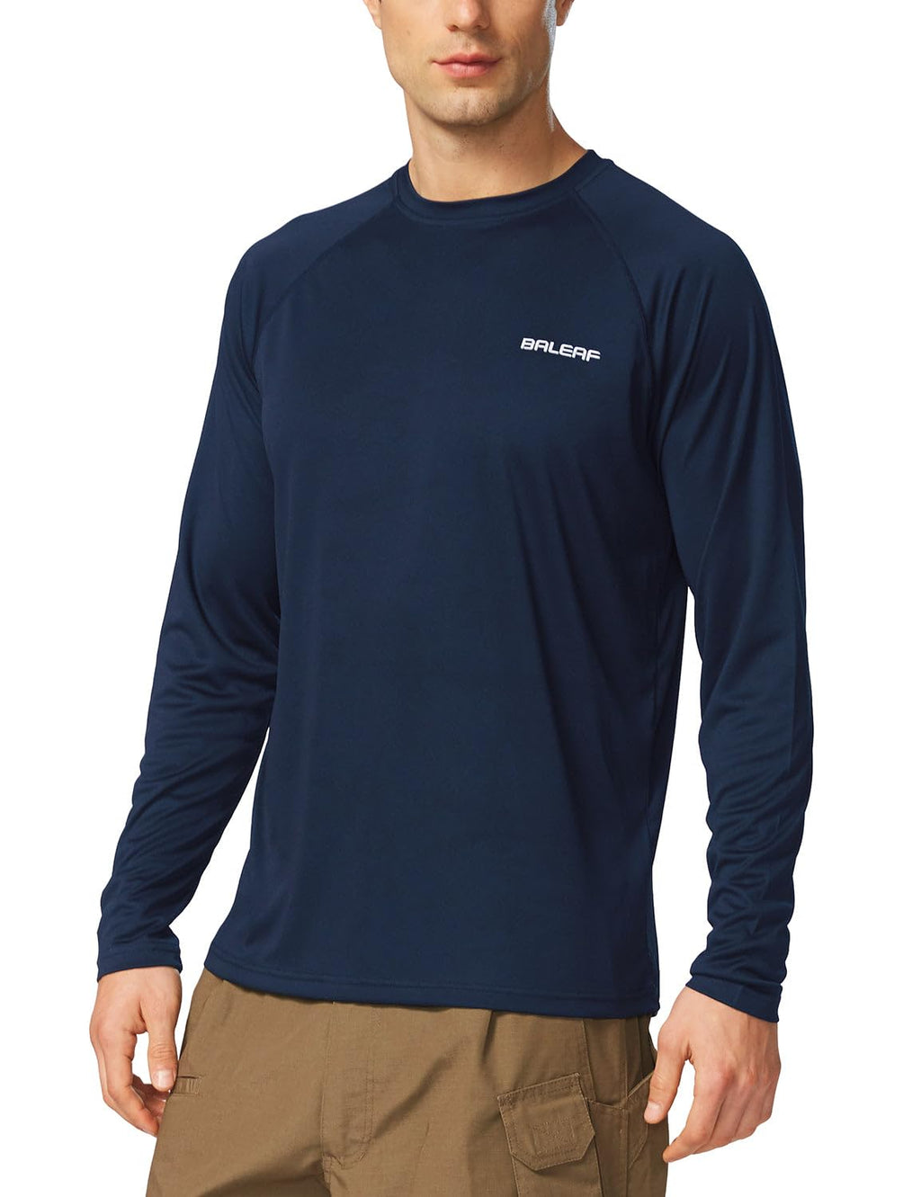 BALEAF Men’s UPF 50+ Long-Sleeve Rash Guard Shirt