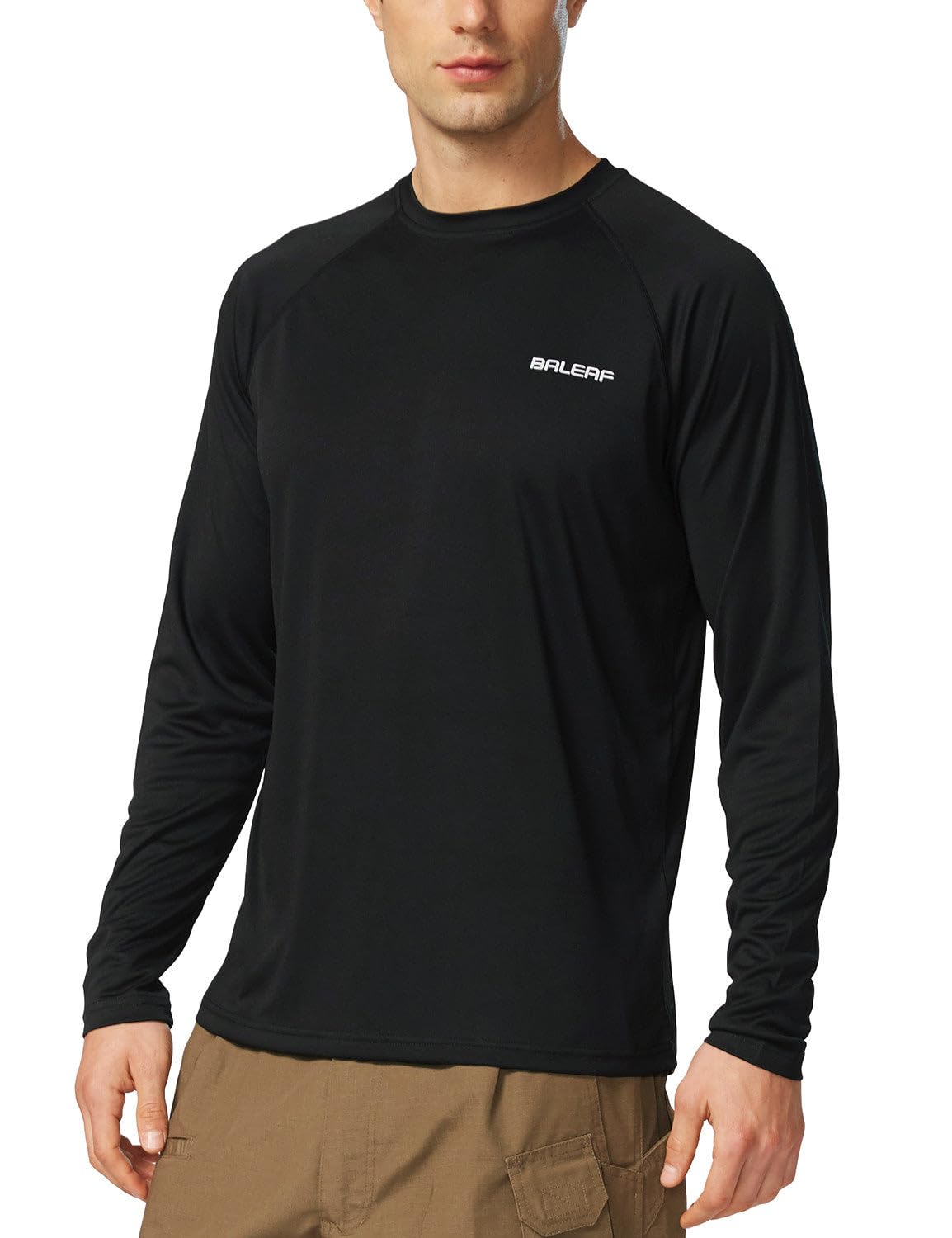 BALEAF Men’s UPF 50+ Long-Sleeve Rash Guard Shirt
