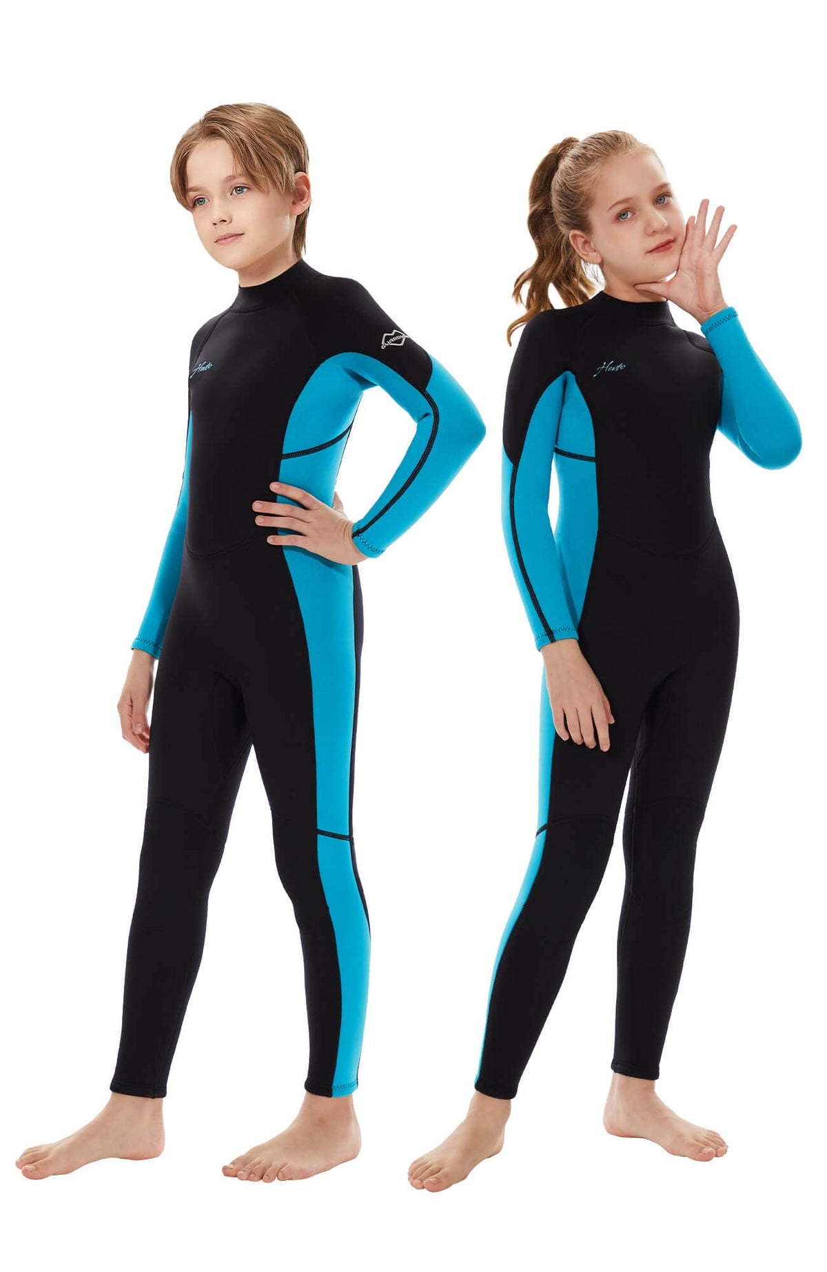 HEVTO Kids Full Neoprene Wetsuit for Boys and Girls