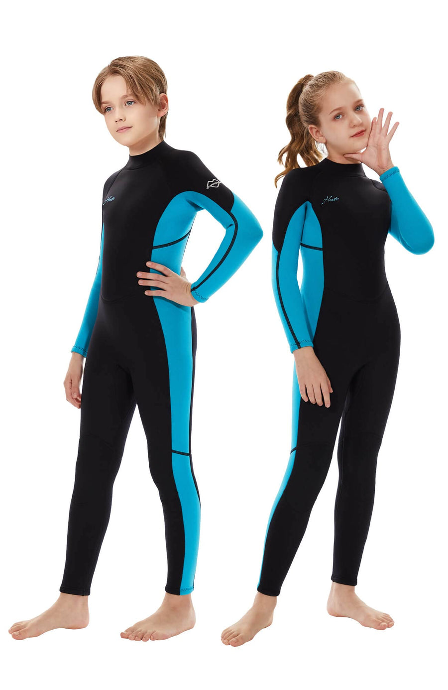 HEVTO Kids Full Neoprene Wetsuit for Boys and Girls