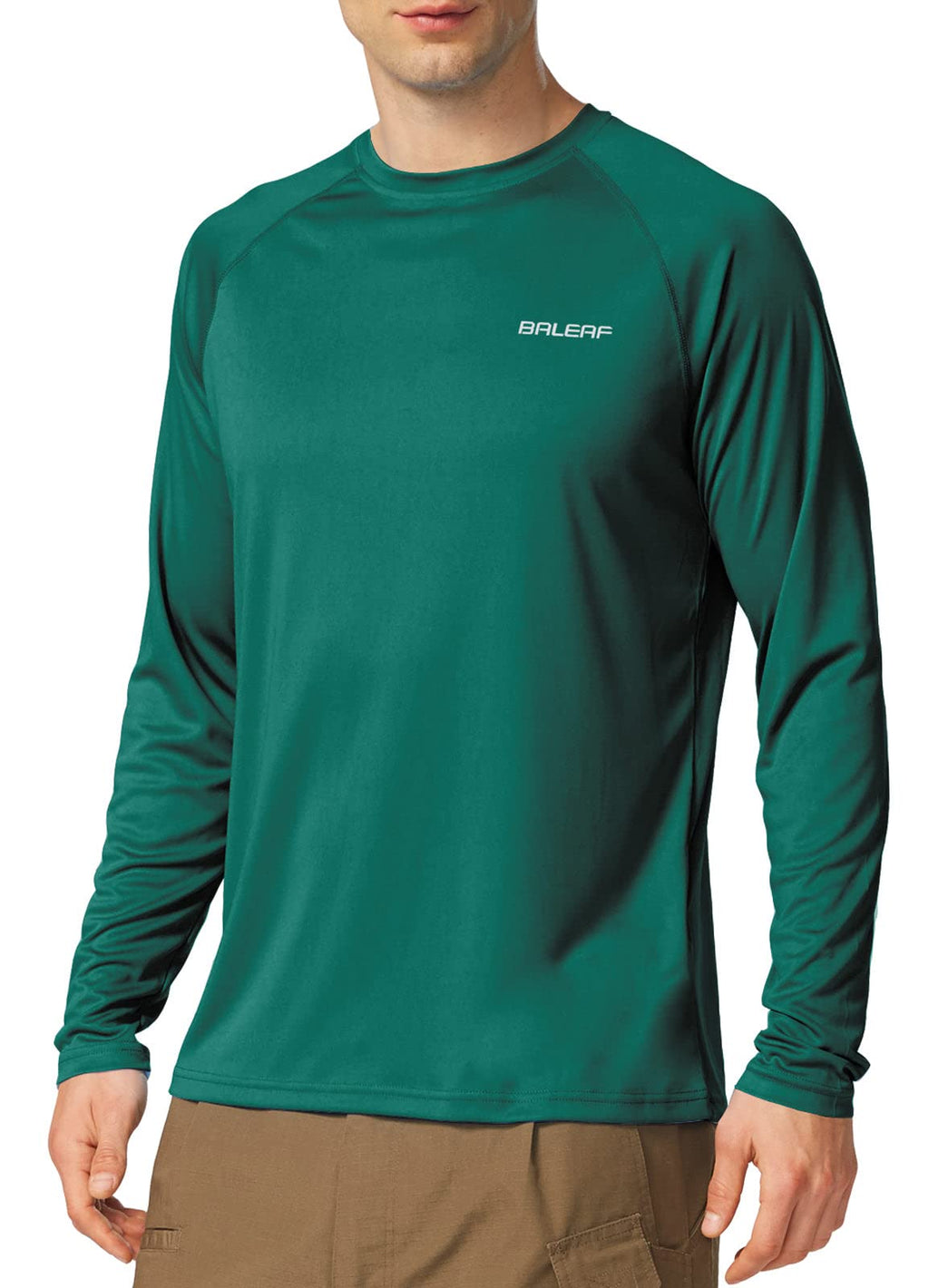 BALEAF Men’s UPF 50+ Long-Sleeve Rash Guard Shirt