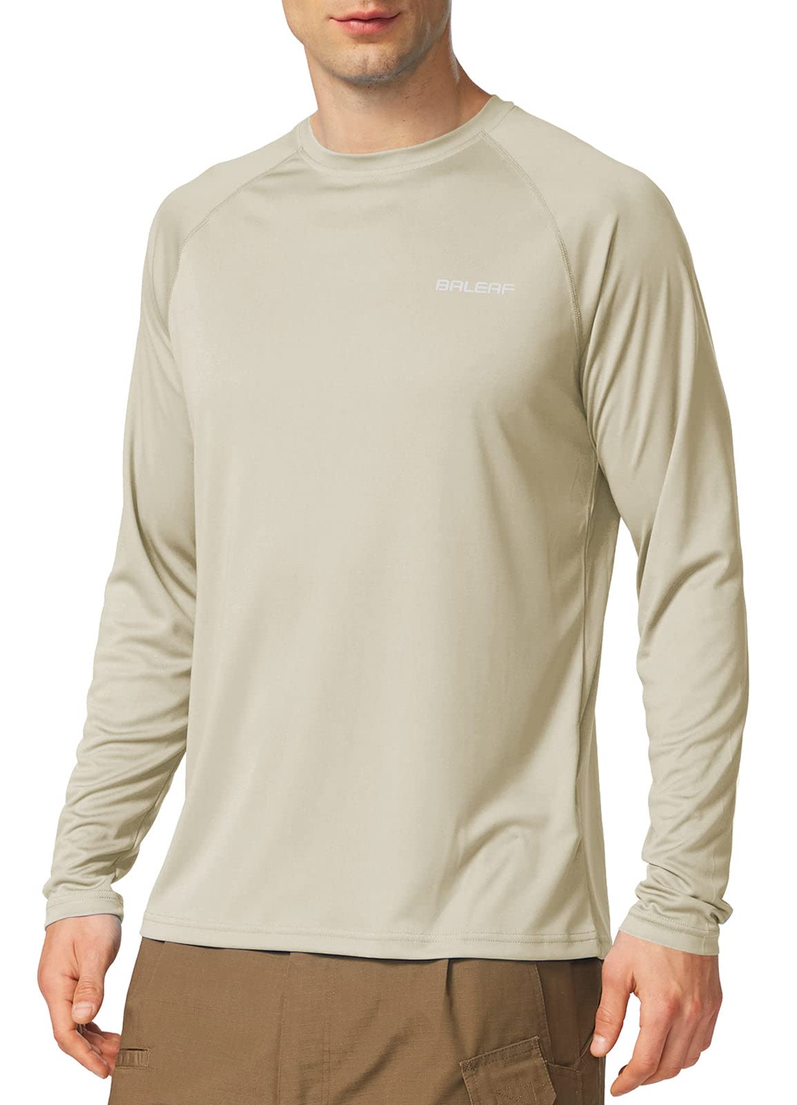 BALEAF Men’s UPF 50+ Long-Sleeve Rash Guard Shirt