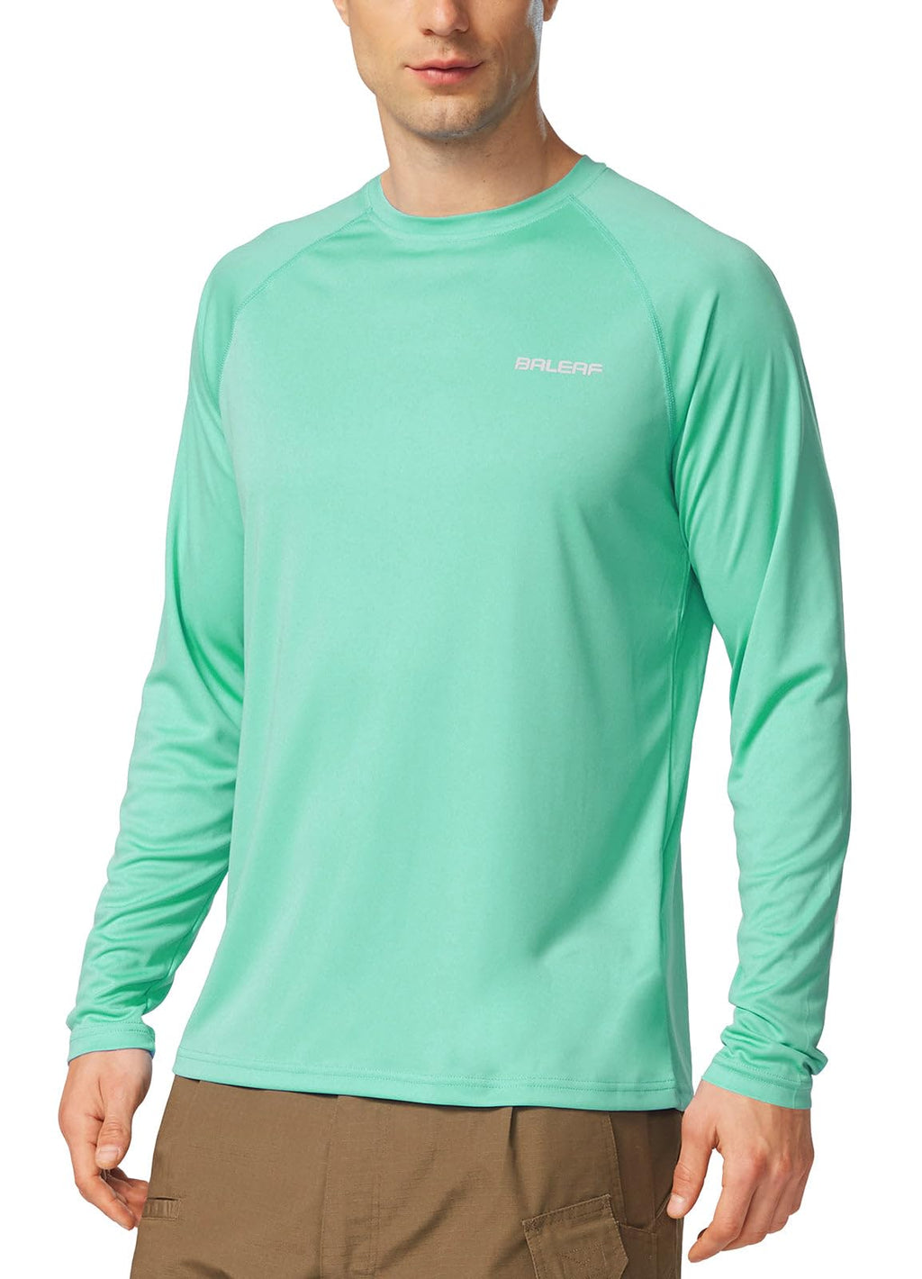 BALEAF Men’s UPF 50+ Long-Sleeve Rash Guard Shirt