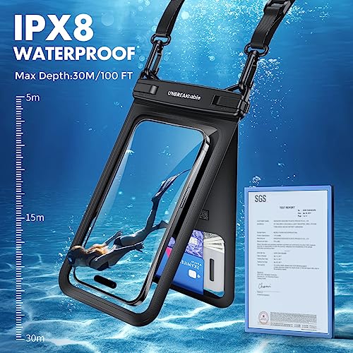 UNBREAKcable 2-Pack IPX8 Waterproof Phone Pouch Set