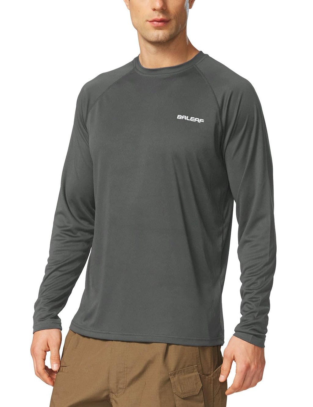 BALEAF Men’s UPF 50+ Long-Sleeve Rash Guard Shirt