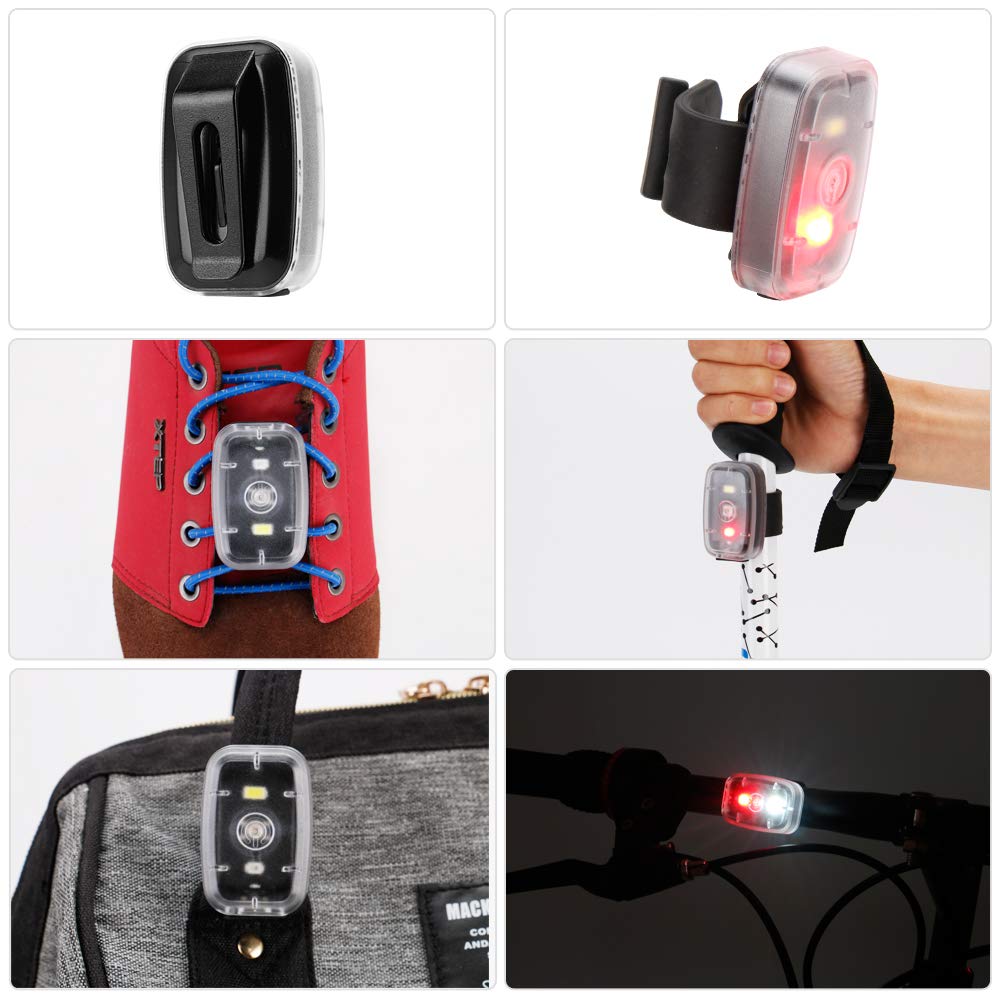 Clip-On LED Safety Light with Five Flashing Modes