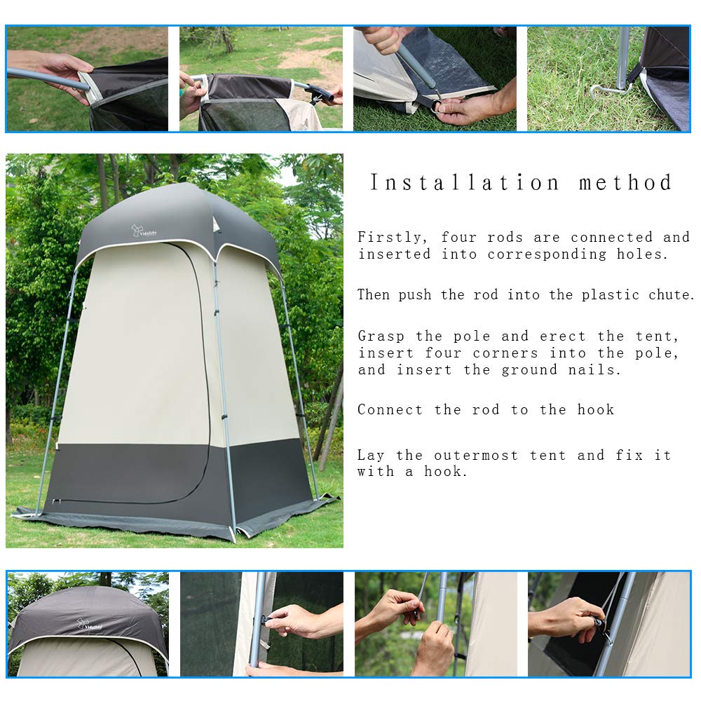 Portable Outdoor Shower and Changing Privacy Tent