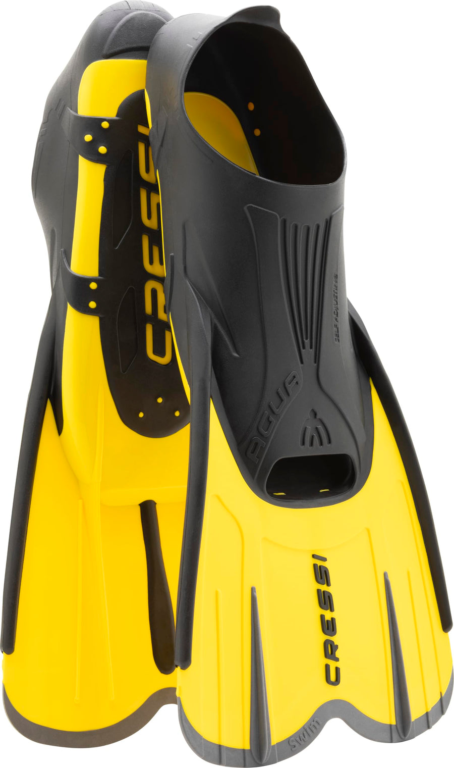 Cressi Agua Short Full-Foot Travel Swim Fins for Adults
