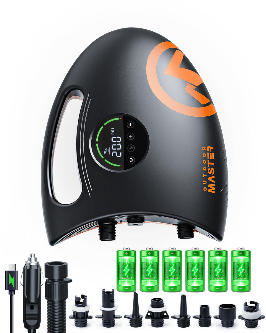 OutdoorMaster Shark 2S Rechargeable 20 PSI SUP Pump
