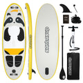 Santasup 8-Foot Kids Inflatable Panda Paddle Board Kit