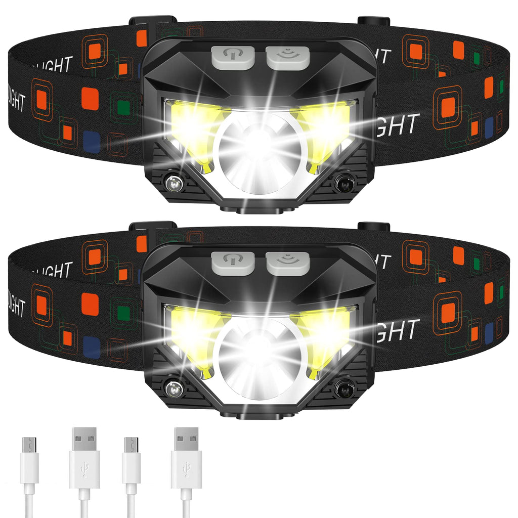 LHKNL 1200-Lumen Rechargeable Motion Sensor Headlamp