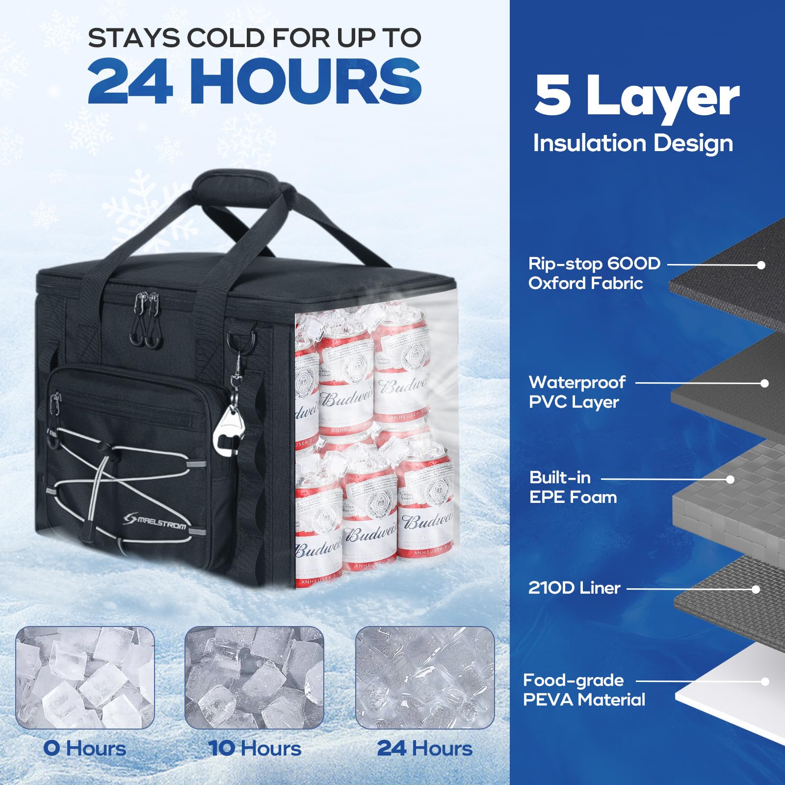 Maelstrom 30/40-Can Leakproof Insulated Soft Cooler Bag