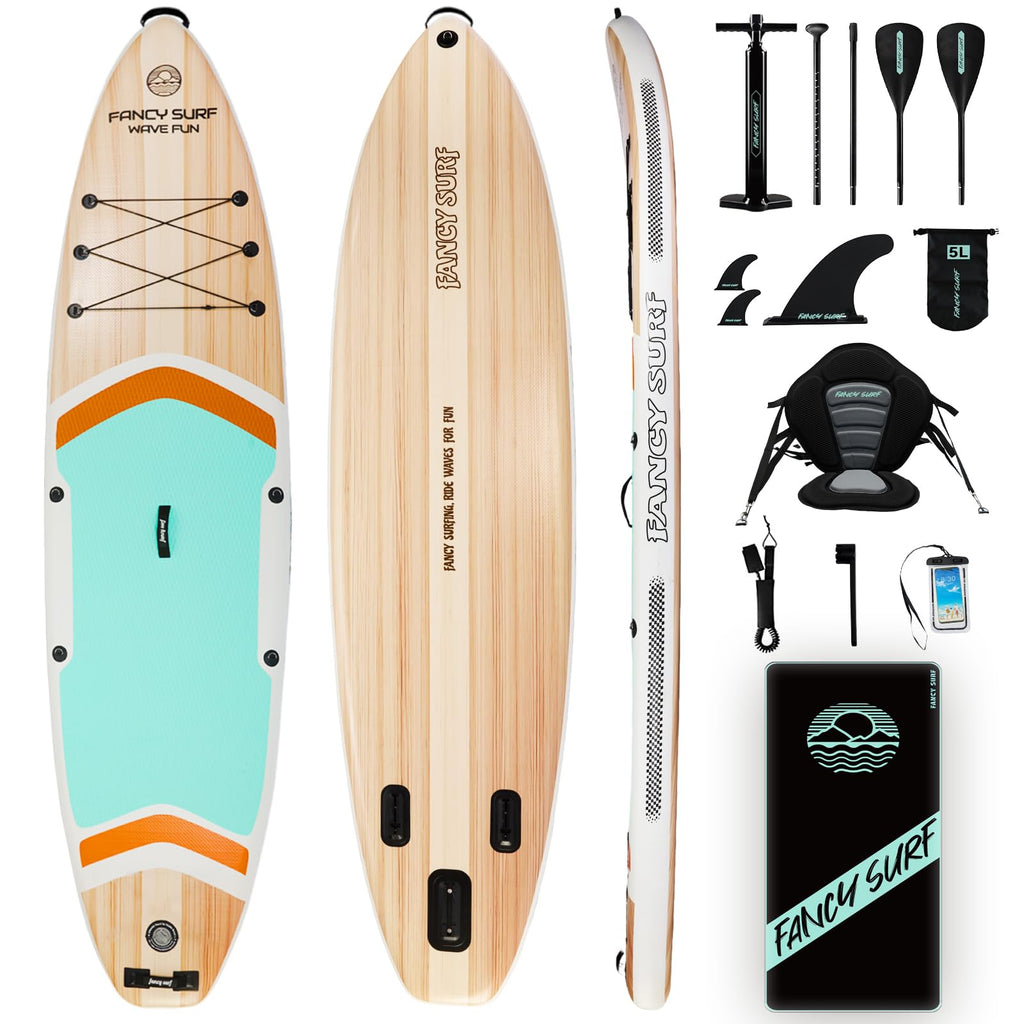 11'6" Extra-Wide 450 lb Inflatable SUP Board with Seat