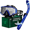 Scuba Prime Pano 3 Panoramic Dive Mask and Dry Snorkel Set