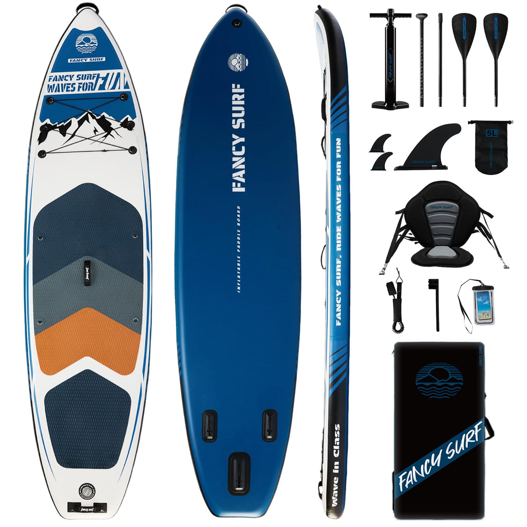 11'6" Extra-Wide 450 lb Inflatable SUP Board with Seat