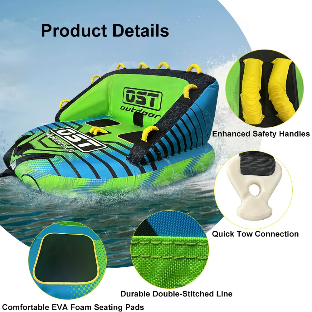 OST Outdoor 2–4 Rider Sofa-Style Towable Boat Tube