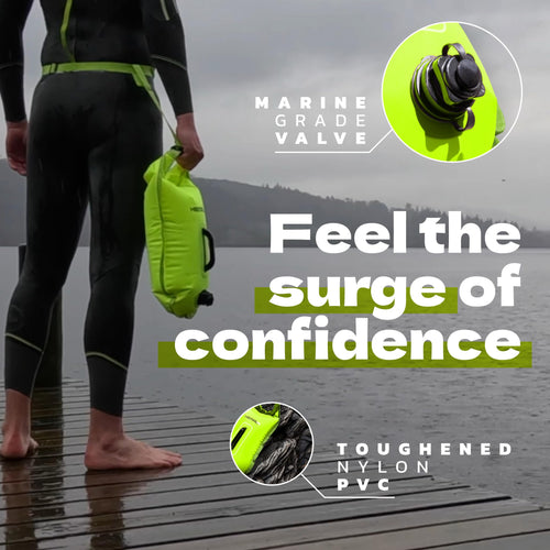 15L Waterproof Open-Water Swim Buoy with Dry Bag