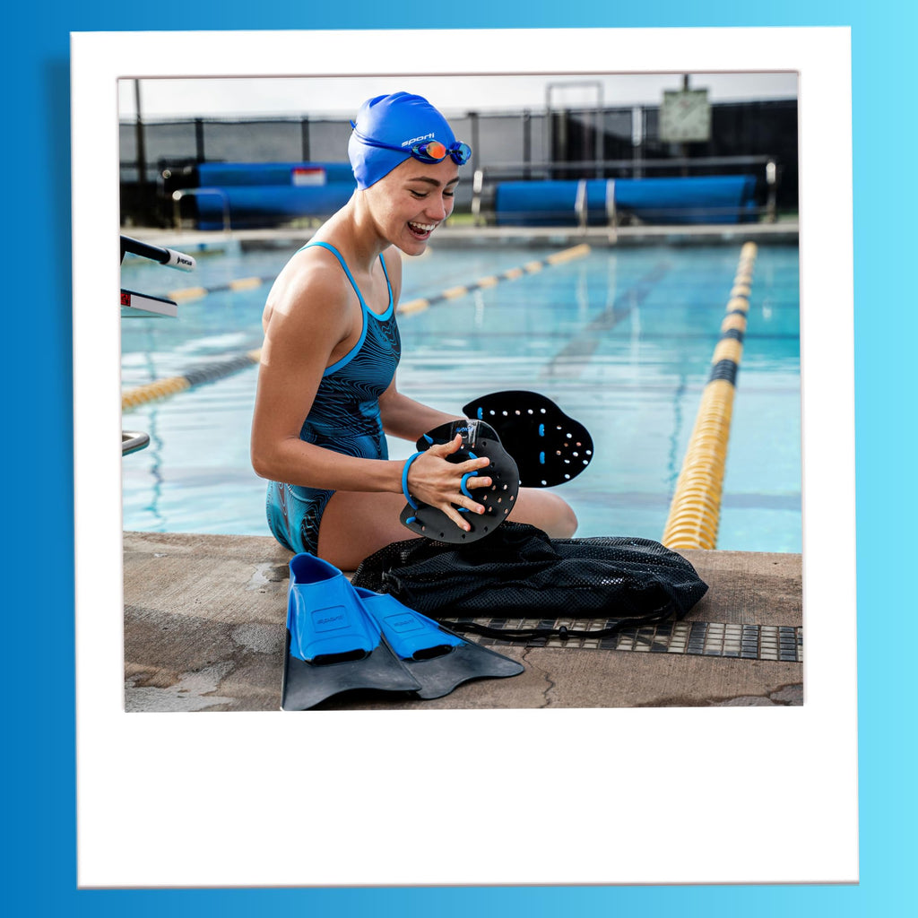 SPORTI Adjustable Power Swim Paddles for Adults and Kids