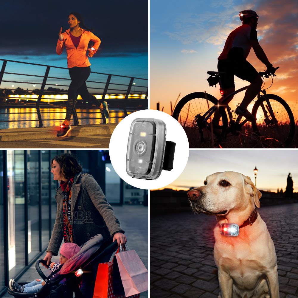Clip-On LED Safety Light with Five Flashing Modes