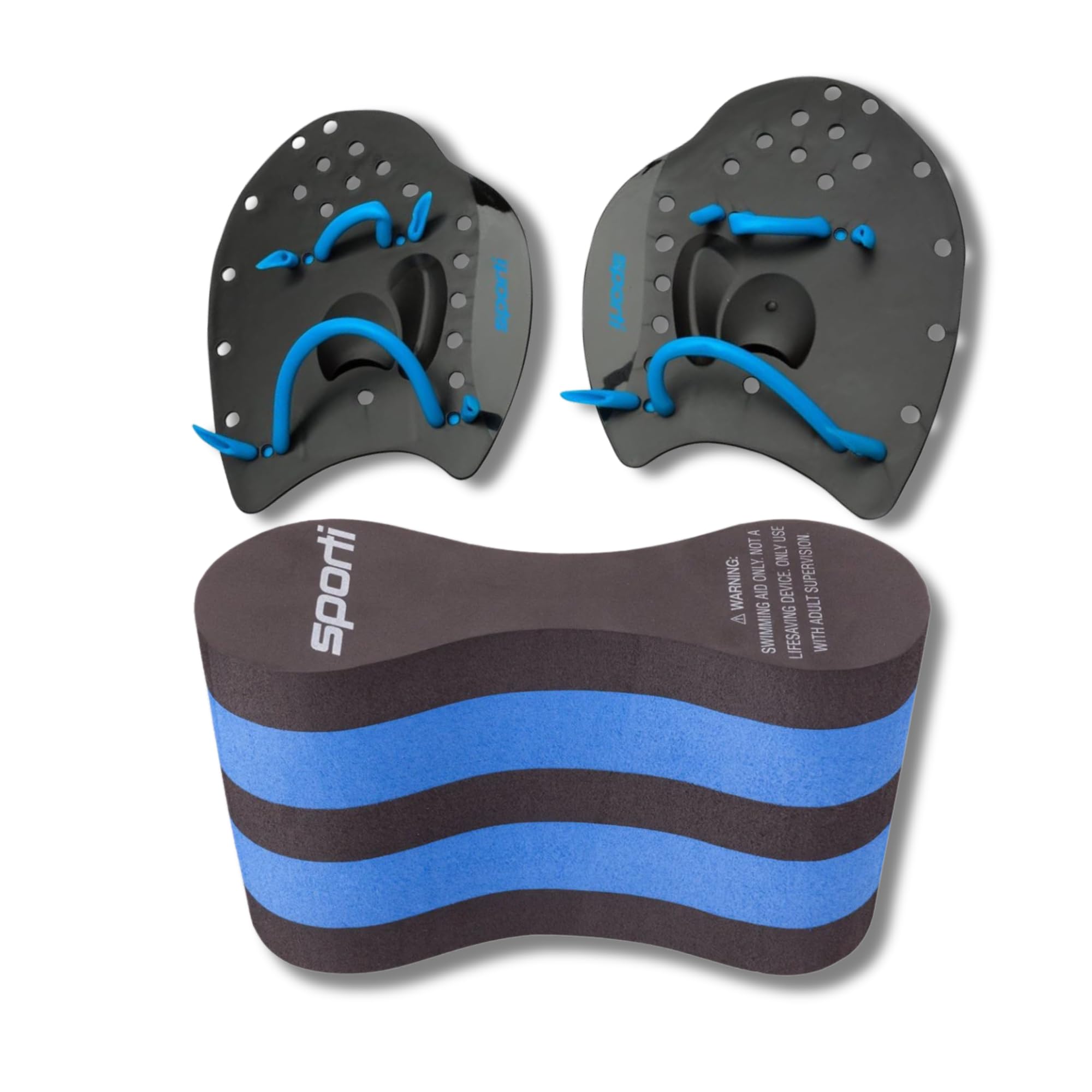 SPORTI Adjustable Power Swim Paddles for Adults and Kids
