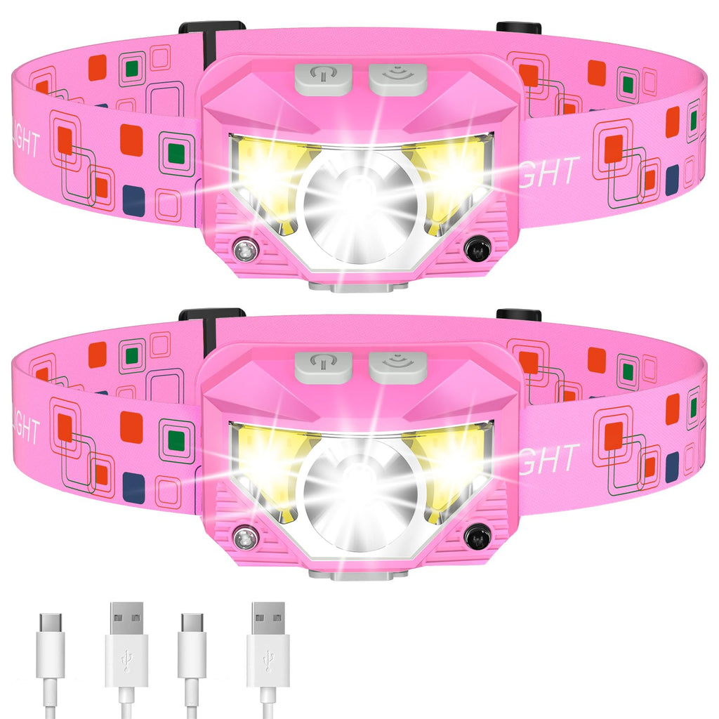 LHKNL 1200-Lumen Rechargeable Motion Sensor Headlamp