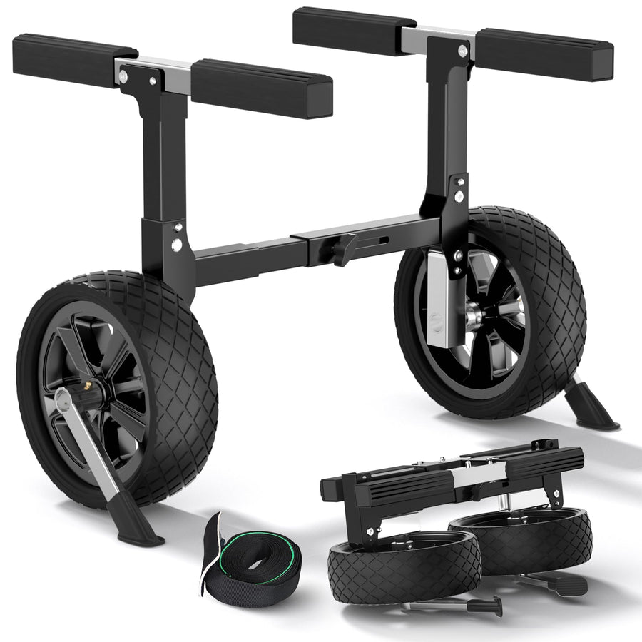 GanFindX 300 lb Adjustable Foldable Stainless Steel Kayak Cart