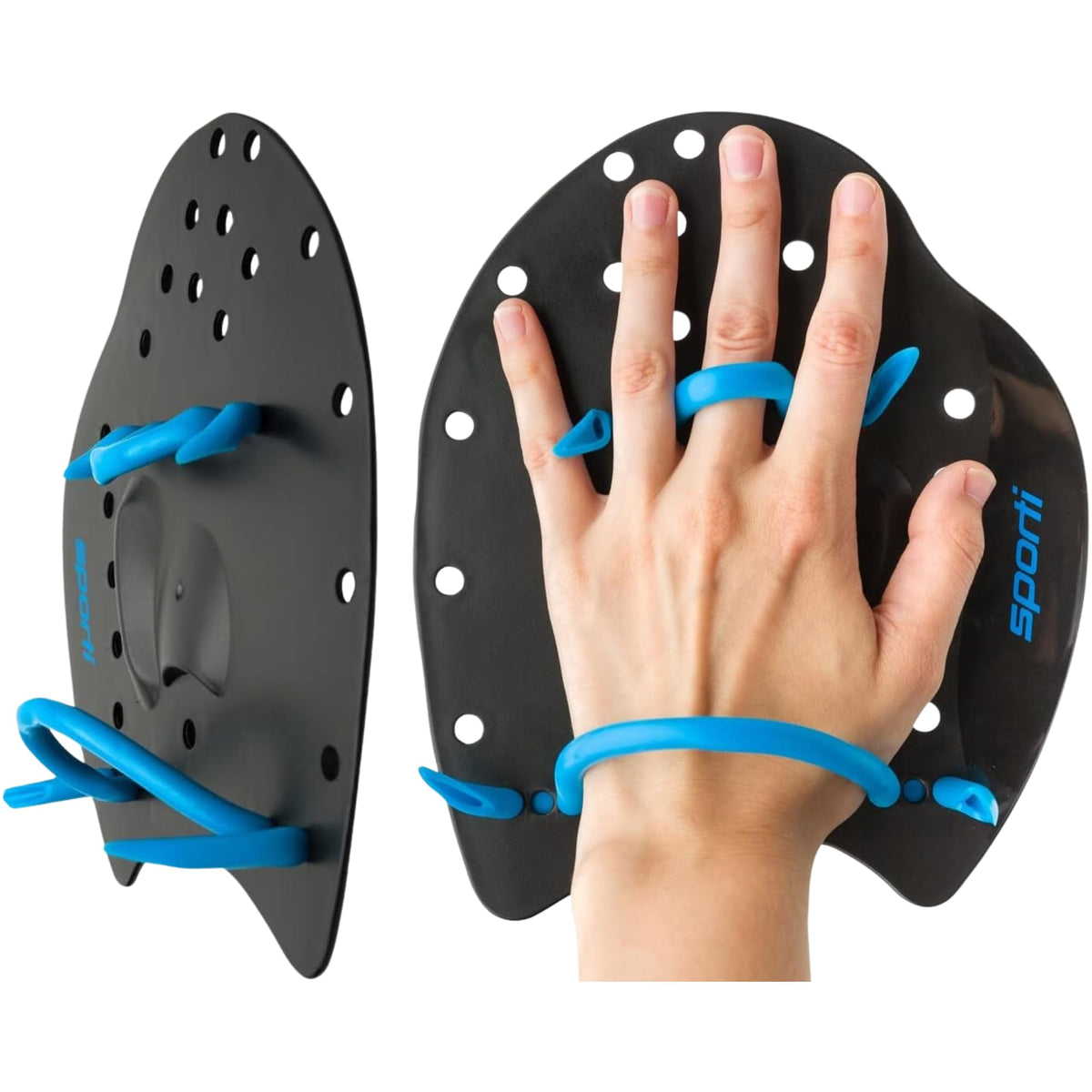 SPORTI Adjustable Power Swim Paddles for Adults and Kids