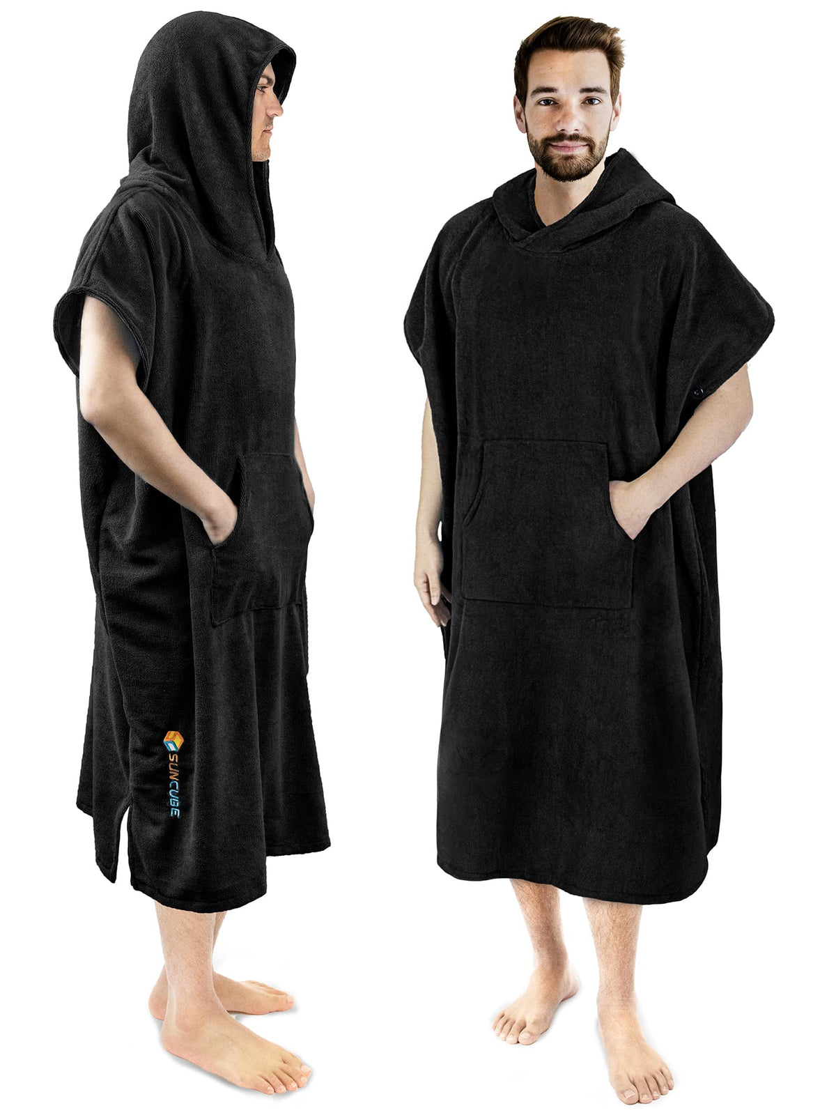 SUN CUBE Hooded Microfiber Surf Changing Poncho Robe