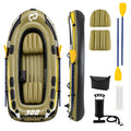 Goplus 3-Person Heavy-Duty Inflatable Fishing Raft Set