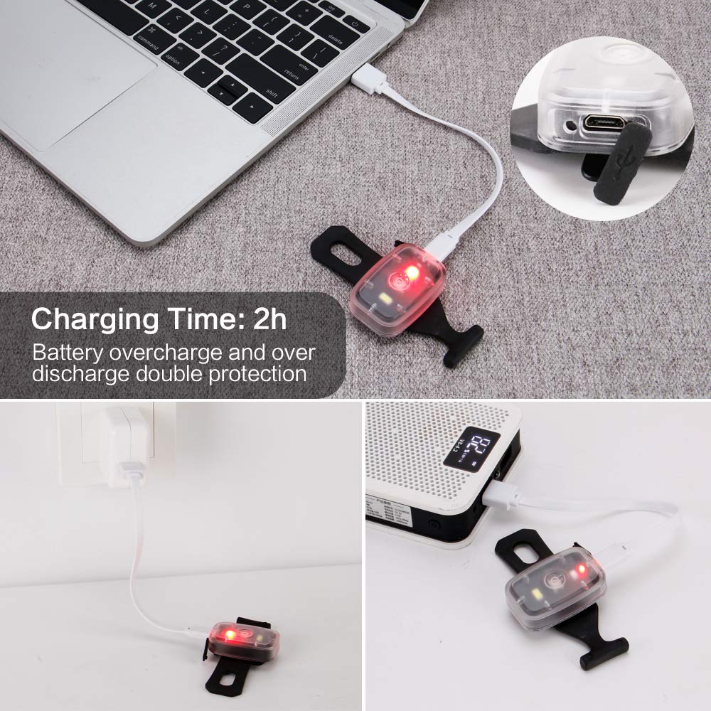 Clip-On LED Safety Light with Five Flashing Modes