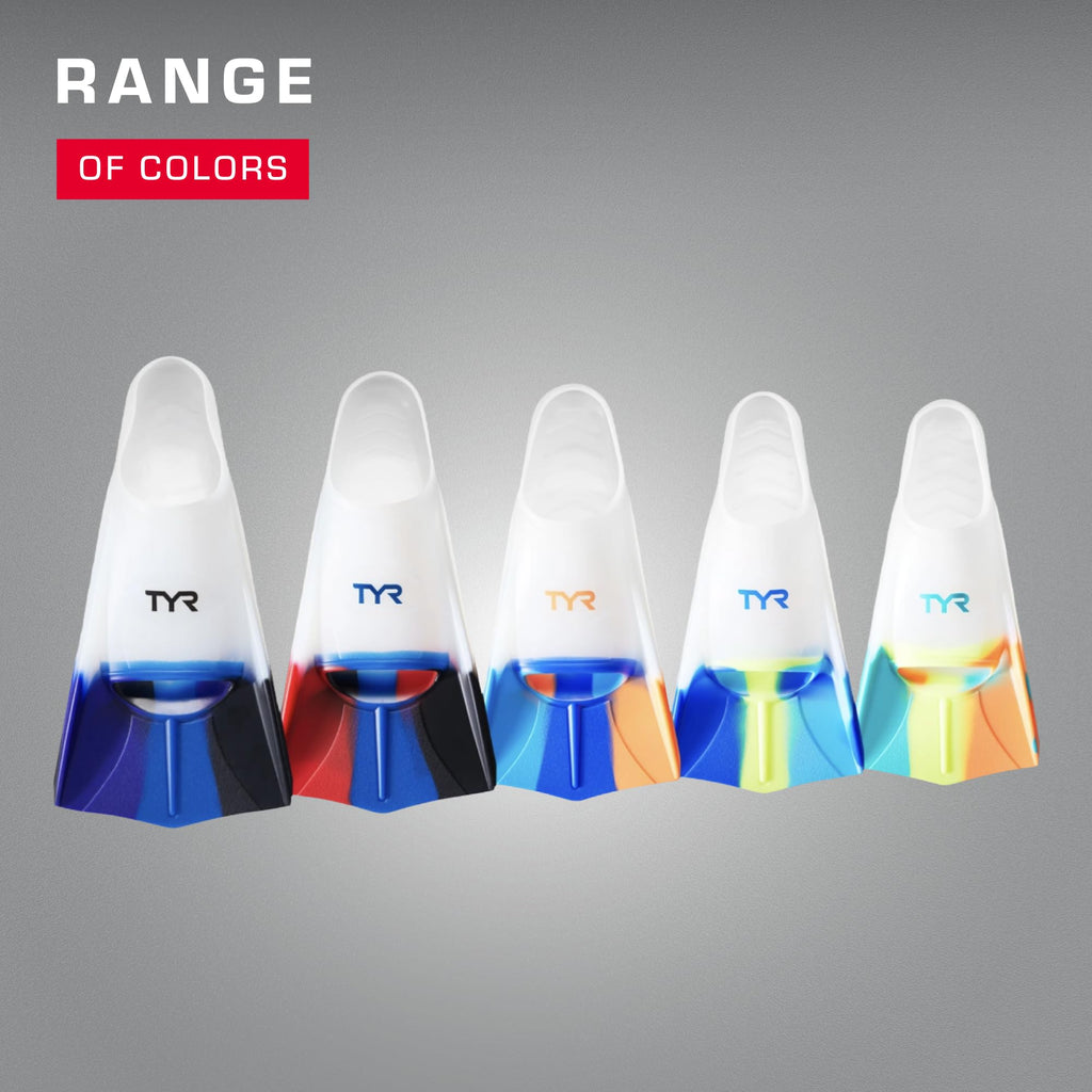 TYR Stryker Short-Blade Silicone Swim Training Fins
